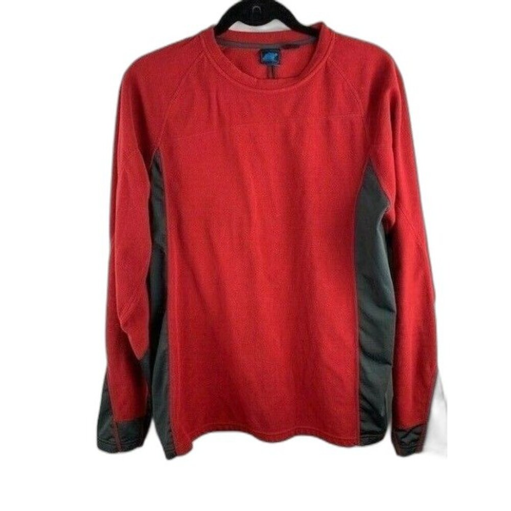 Eastern Mountain Sports Size Medium Mens Shirt Red Crew Neck